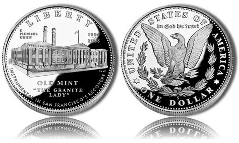 US Mint 2007 Little Rock Central High School Proof 90% Silver Dollar w/Box & COA image 1