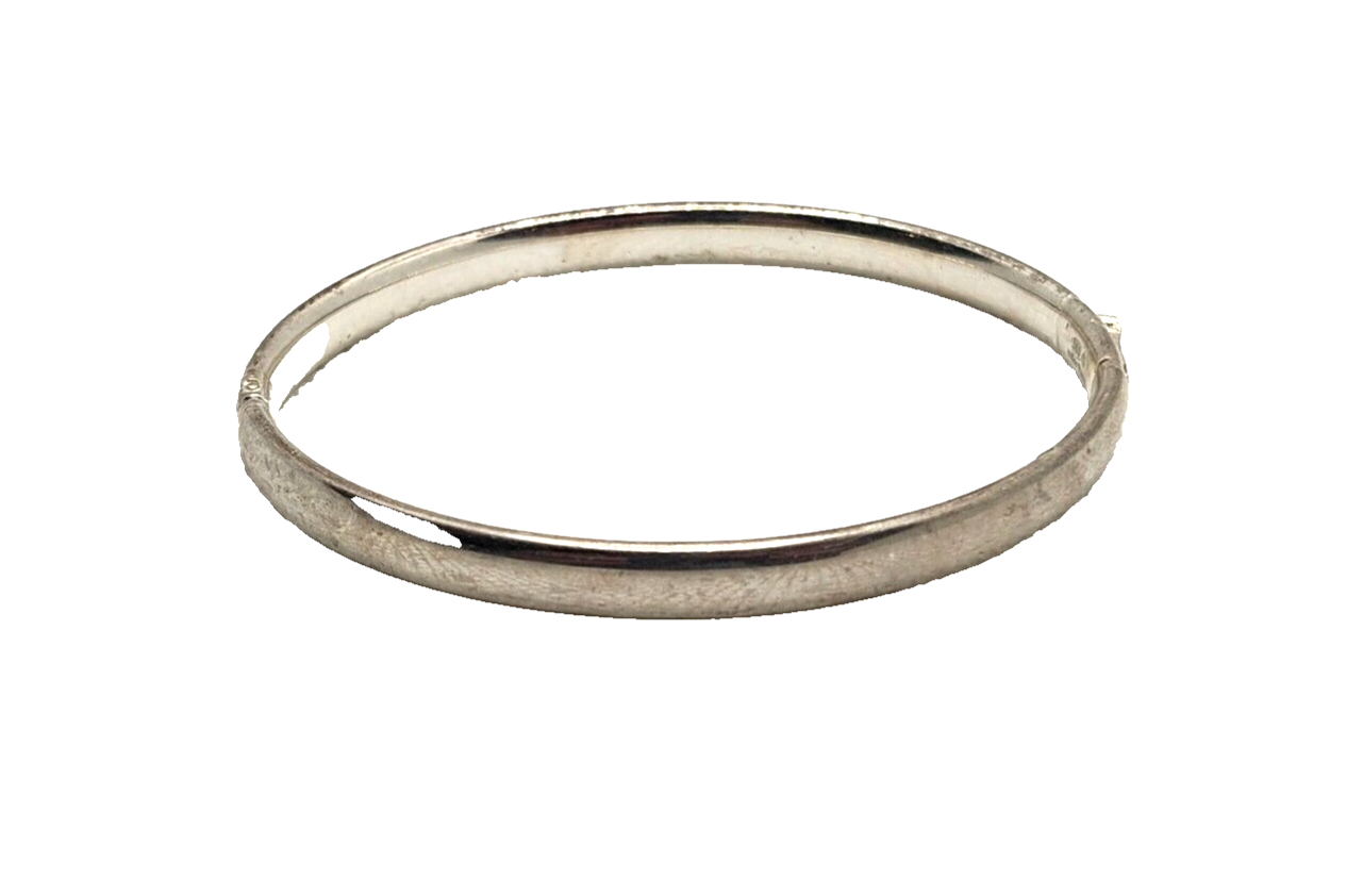 Sterling Silver 950 Milor Italy Hinged Bangle Bracelet image 0
