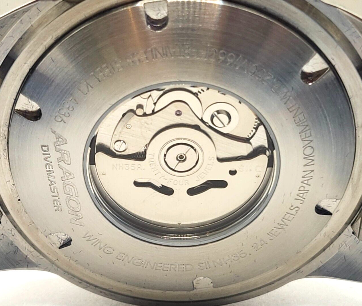 NEW! Aragon A336 Divemaster III Automatic NH35 Men's Watch ~ Black / Orange Dial image 6