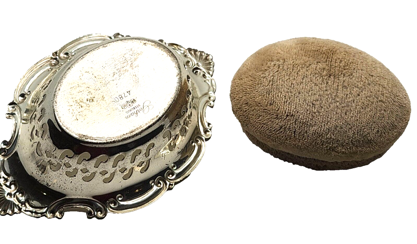 Vintage Gorham Sterling Silver Pin Cushion 4780 Pink image 4