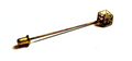 Antique Buttercup Set Diamond & 14K Rose Gold Octagon Shaped Stick Pin image 0