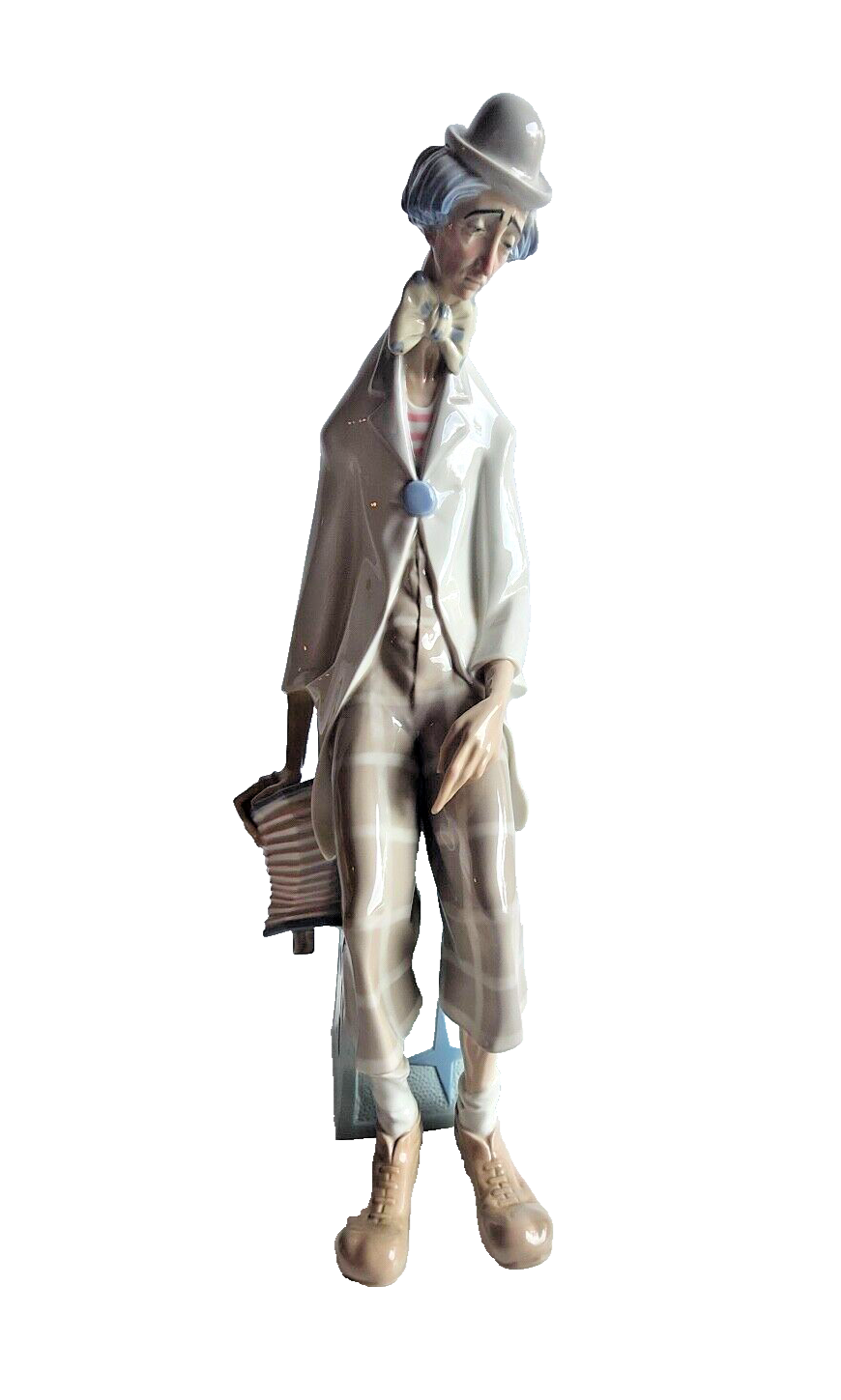 Lladro 1027 Clown with Concertina Accordion 18" Figurine in Box ~ Retired image 0