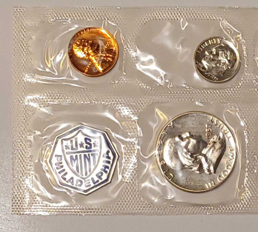 1957 U.S. Mint SILVER PROOF Set in Original Envelope image 2