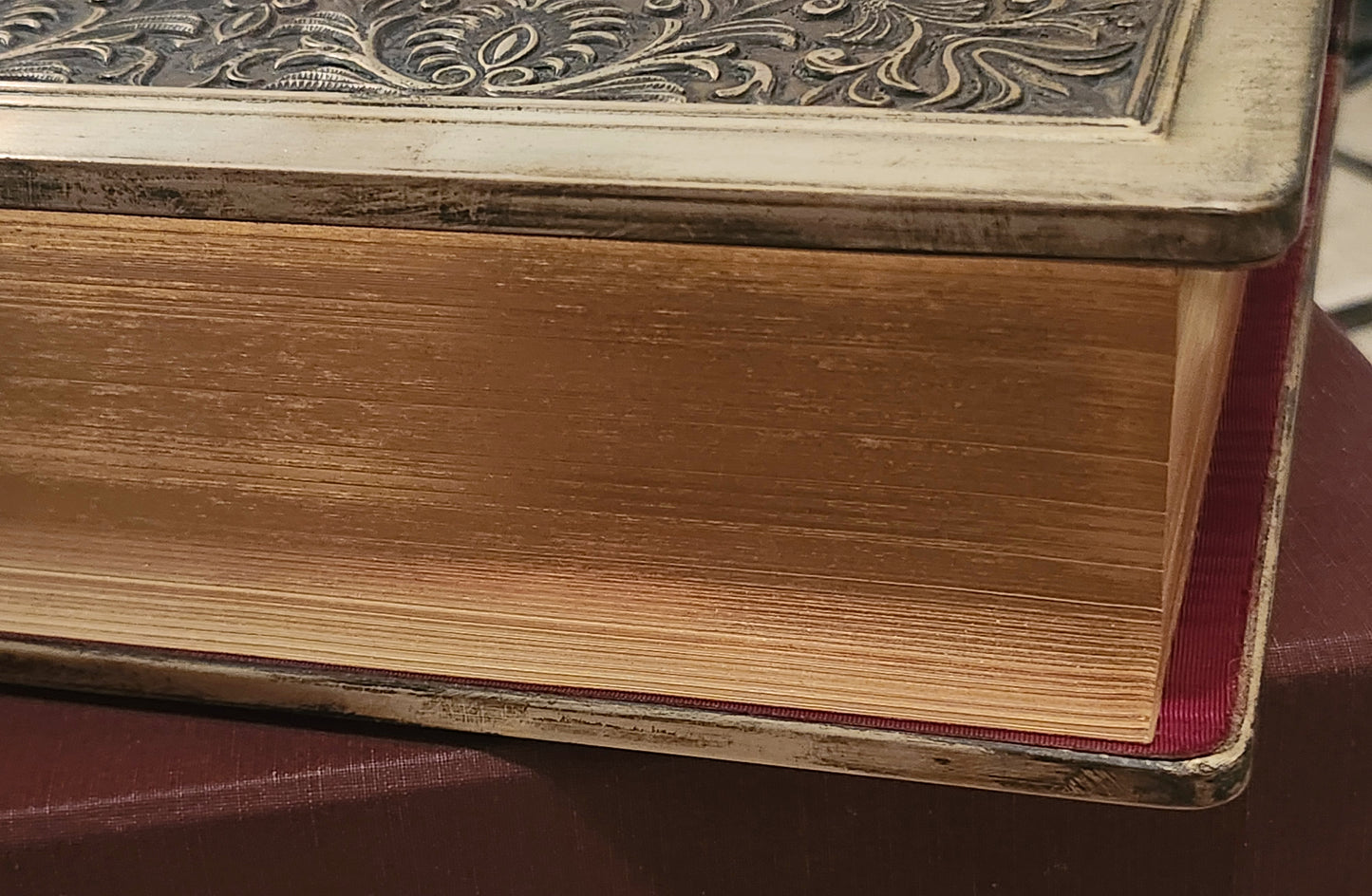 Franklin Mint Library Sterling Silver Vintage Holy Bible With Illustrations image 7