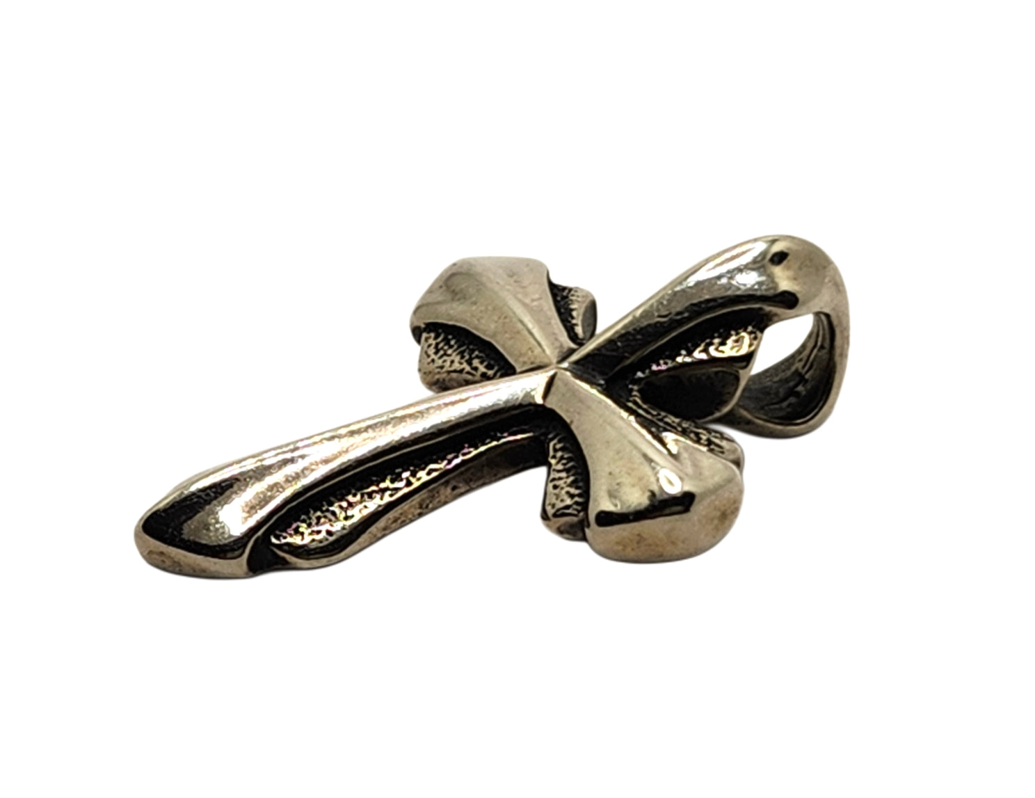 BWL Bill Wall Leather Sterling Silver Medium 2005 Cross Pendant image 2