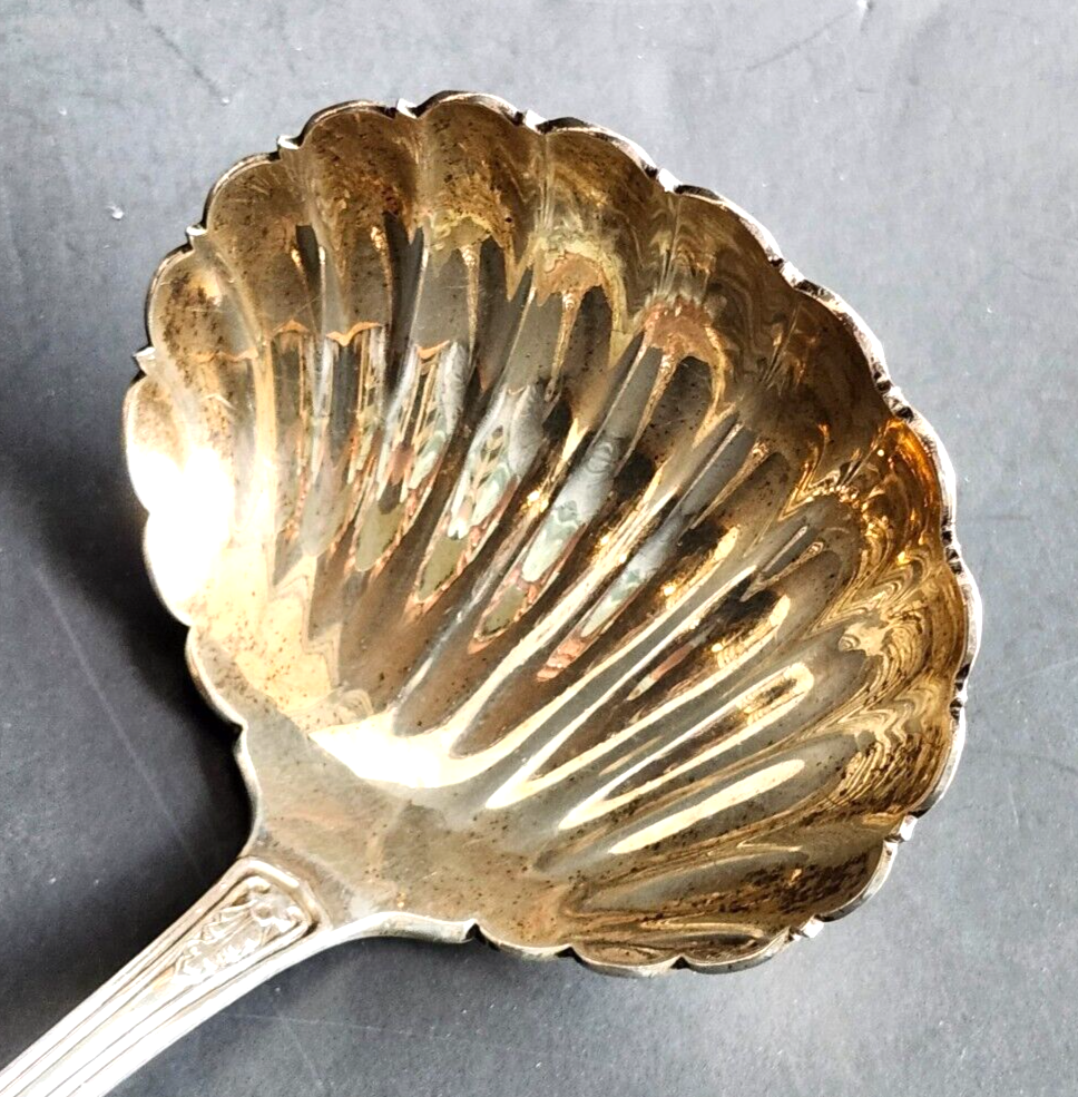 RARE! Antique Tiffany & Co Ionic Sterling Silver Large Shell Ladle image 1