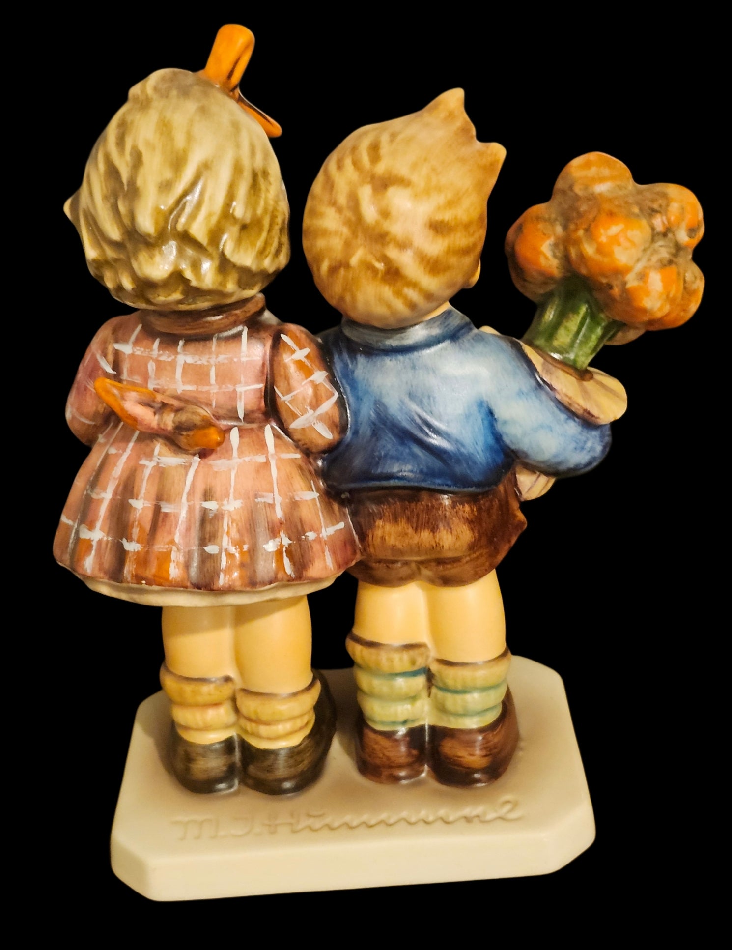 Hummel 50 Year Jubilee "The Love Lives On" Figurine #416 w/ Box & Display Stand image 2