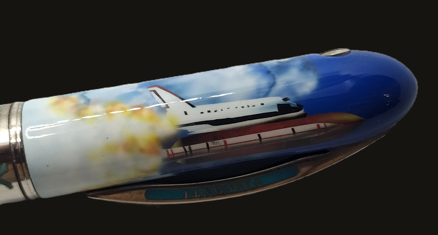 Limited Edition VISCONTI Mazzi 2005 Climbing the Space Pen 109/205 w/ 14k Nib image 2