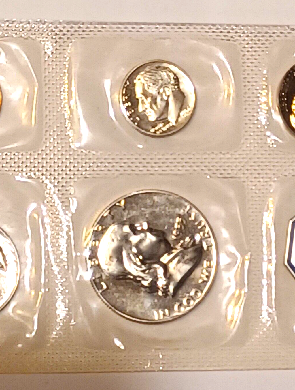 1955 U.S. Mint SILVER PROOF Set in Original Envelope image 3