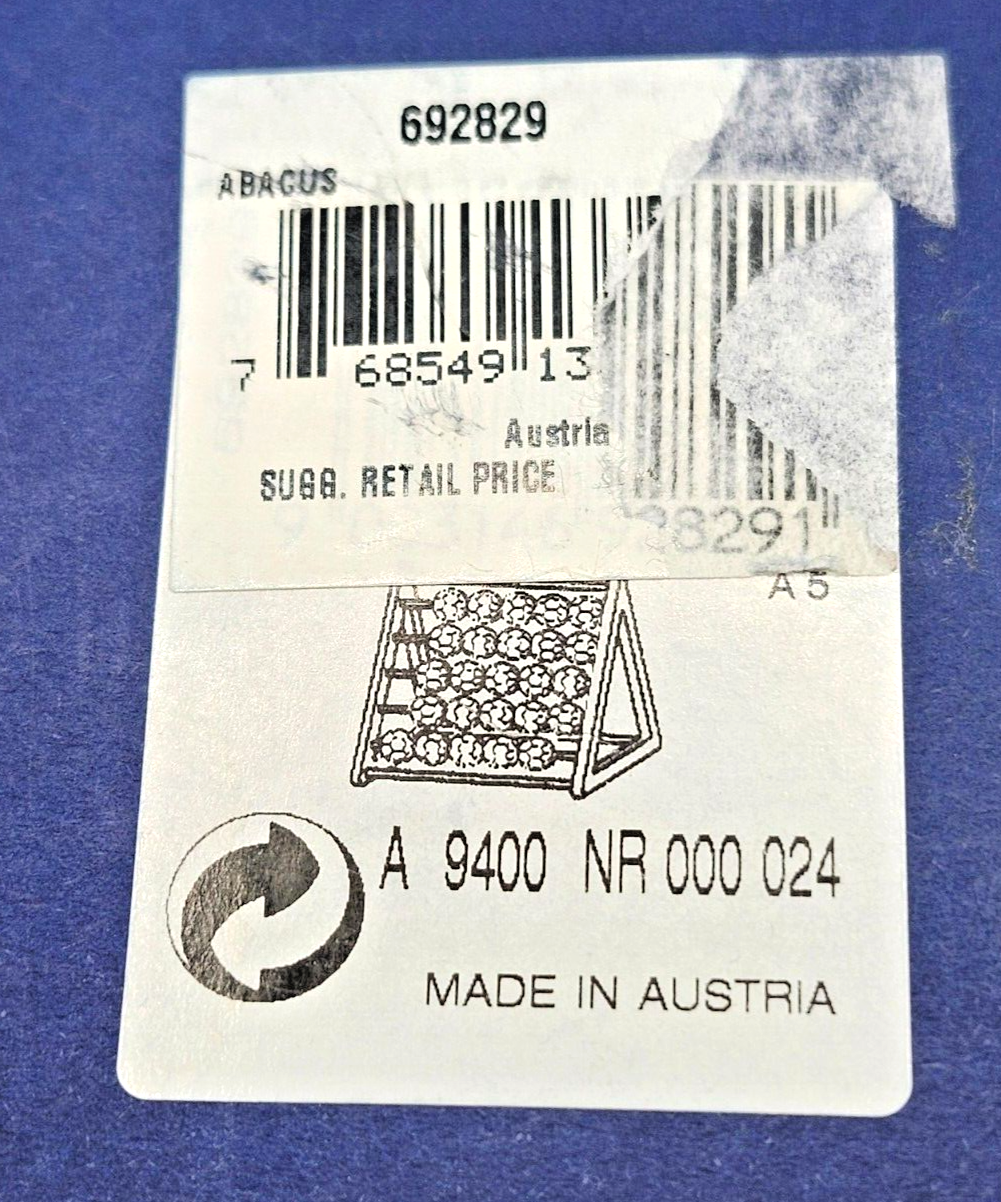 Swarovski Crystal Multi Colored Abacus Figurine #692829 in Box w/ COA image 6