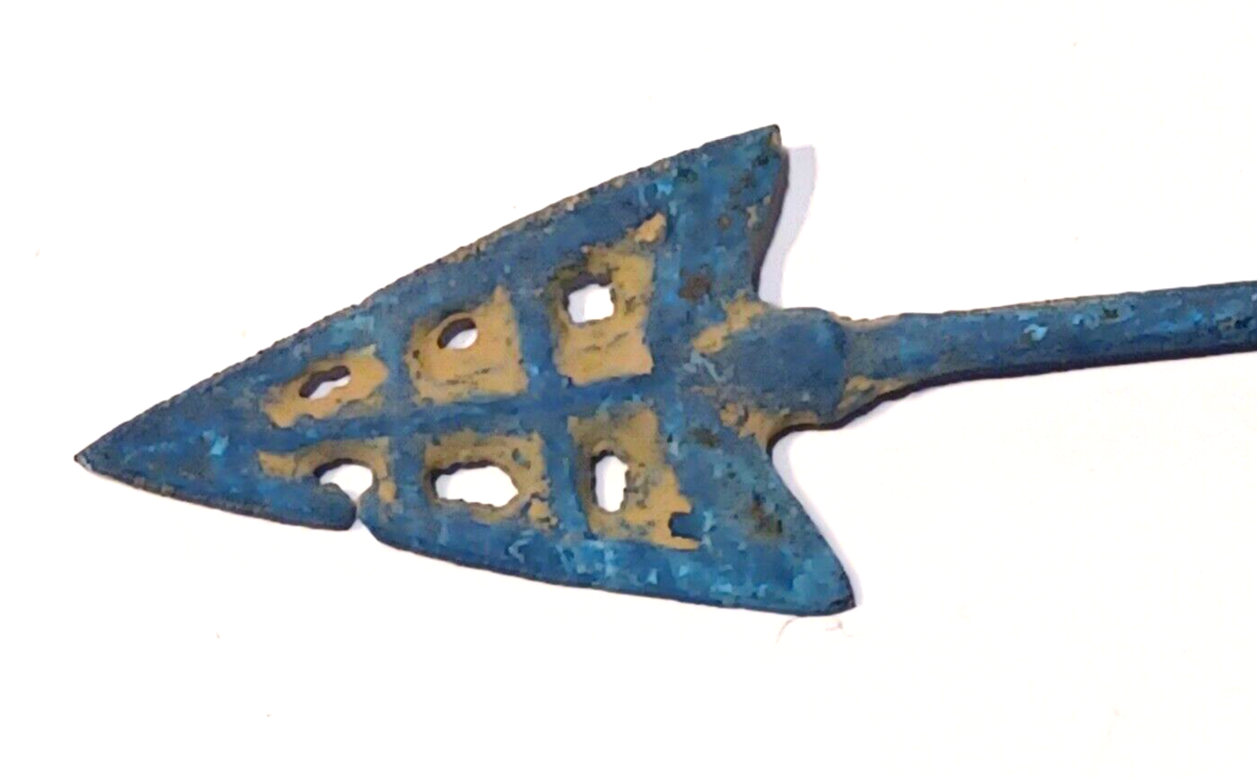 Ancient Mycenaean Bronze Age Greek Longshot Pierced Arrowhead War Relic image 2