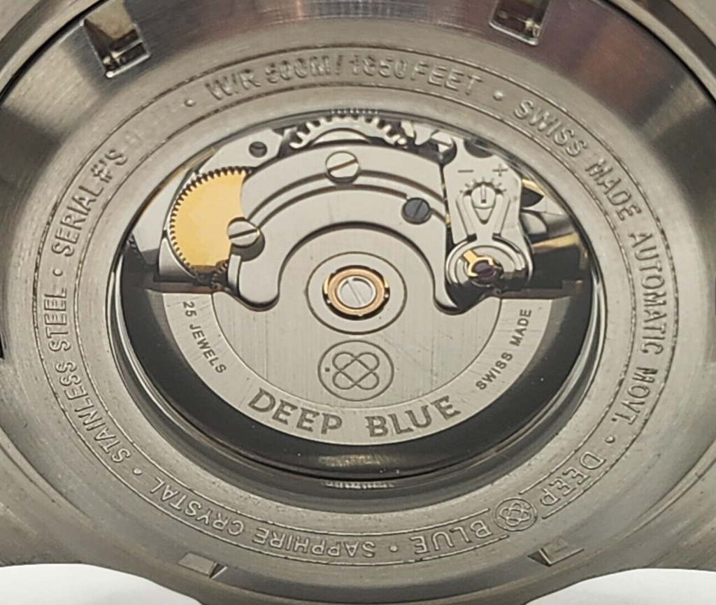 Deep Blue Swiss Automatic Bluewater Diver 500 Abalone Dial image 7