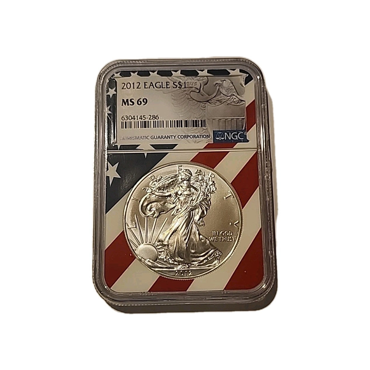 2012 US Silver $1 Eagle NGC MS69 image 0