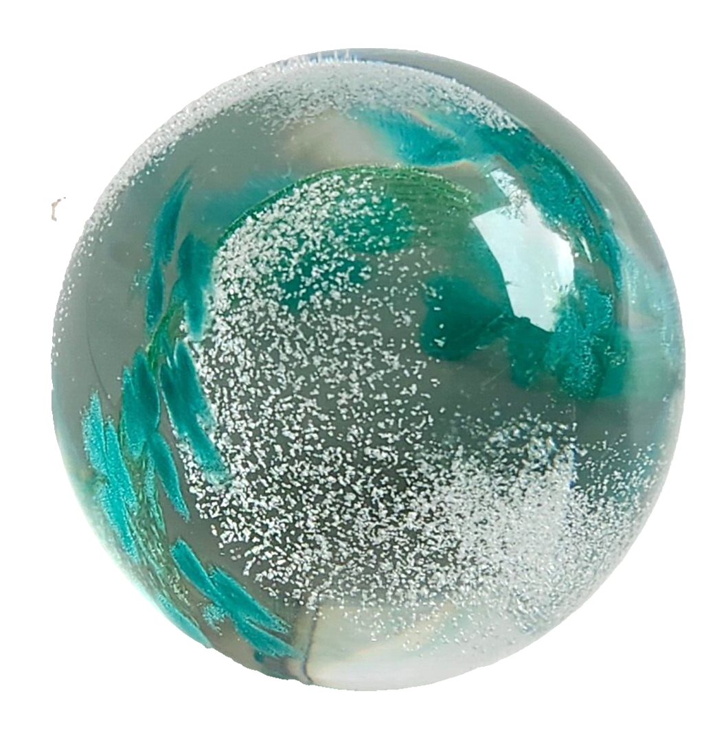 Caithness "Shamrock" Glass Paperweight Scotland #W37616 image 3