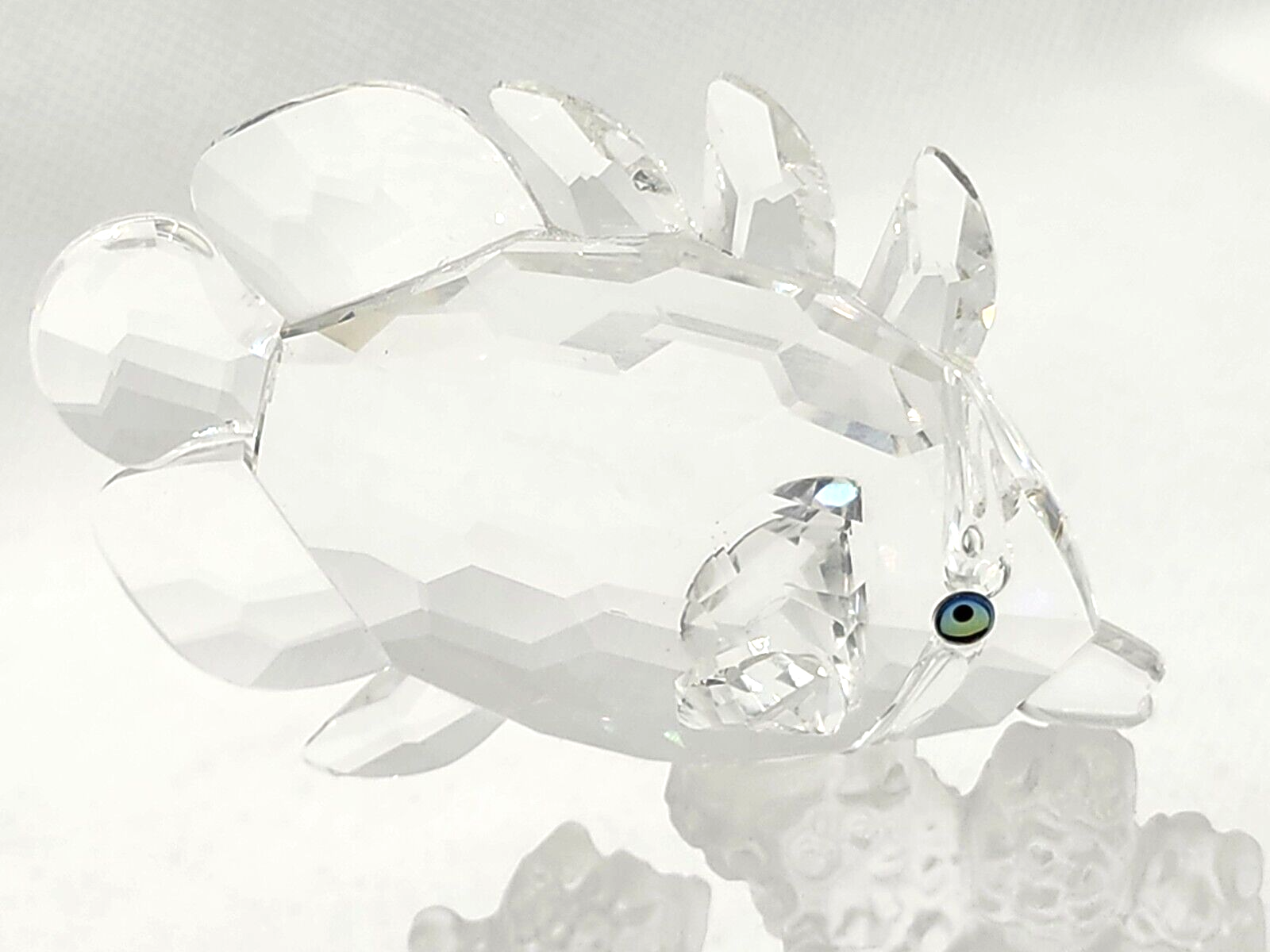 Swarovski Silver Crystal Butterfly Fish On Coral Reef in Original Box 162888 image 3