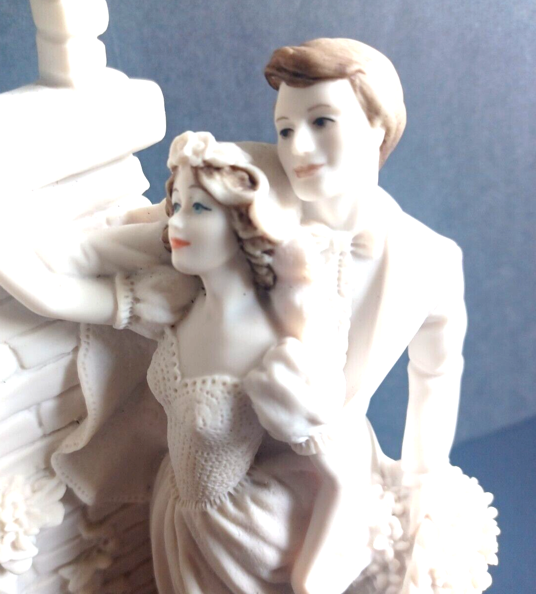 Giuseppe Armani 0201F Love in Bloom Bride & Groom Married Couple w/ Bouquet image 5