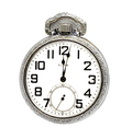 Antique Elgin 15j Pocket Watch 16s Grade 313 Model 7 w/ Train on Case image 0
