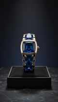 Sapphire Pavé Curb Chain Necklace