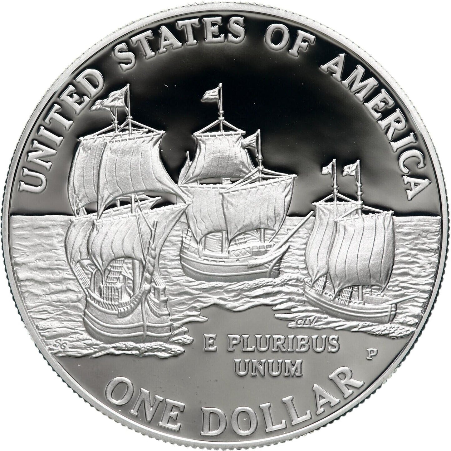 2007 P Jamestown 400th Anniversary Proof 90% Silver Dollar US Coin image 3