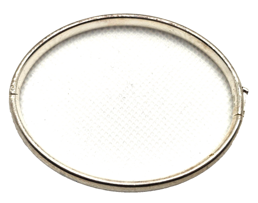 Sterling Silver 950 Milor Italy Hinged Bangle Bracelet image 1