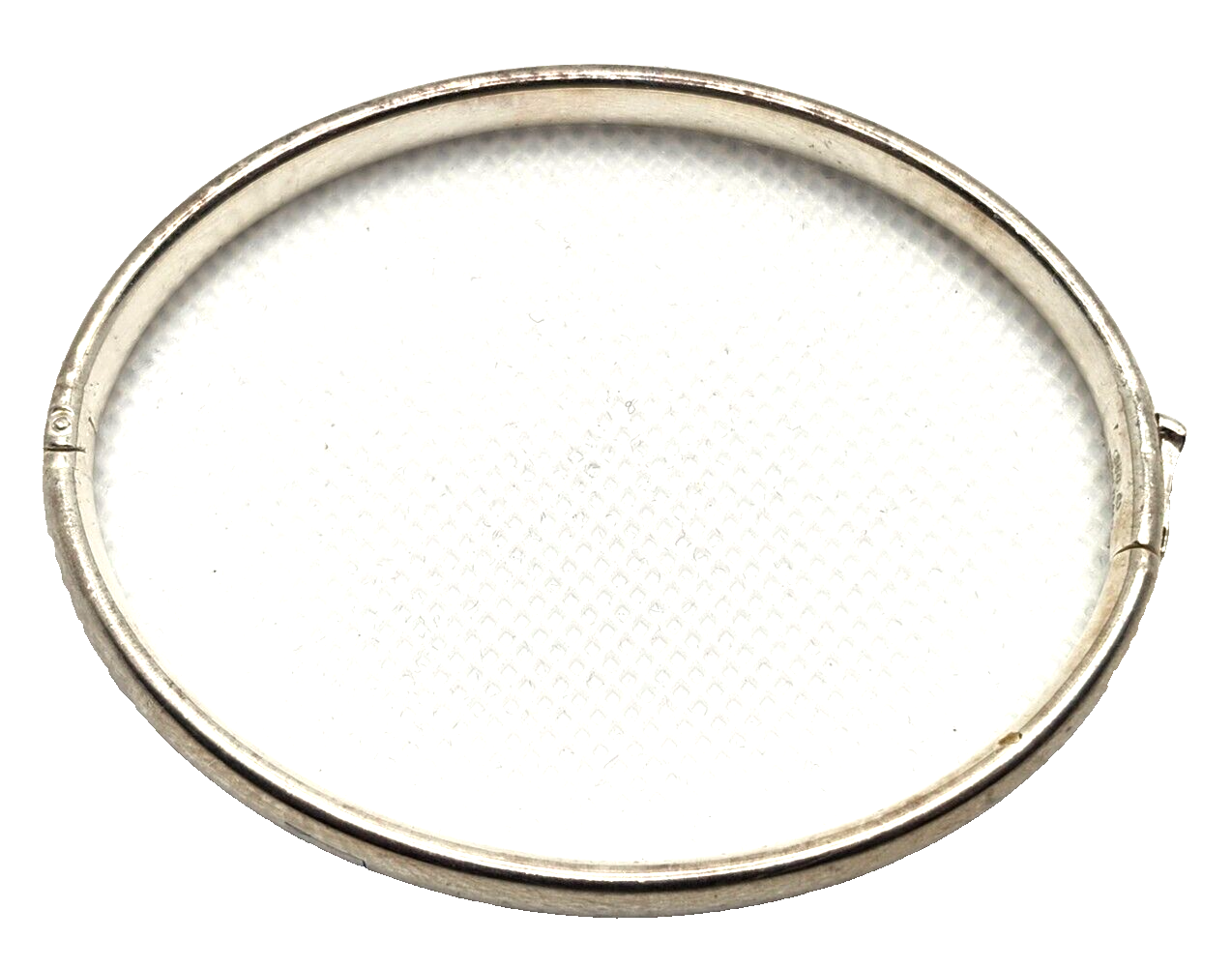 Sterling Silver 950 Milor Italy Hinged Bangle Bracelet image 1