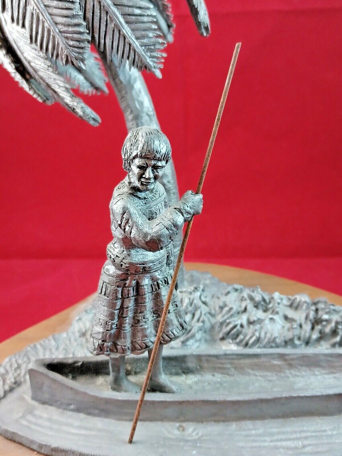 RARE! Michael Ricker Pewter Limited Edition "Seminole II" 10" Sculpture #72 /200 image 4