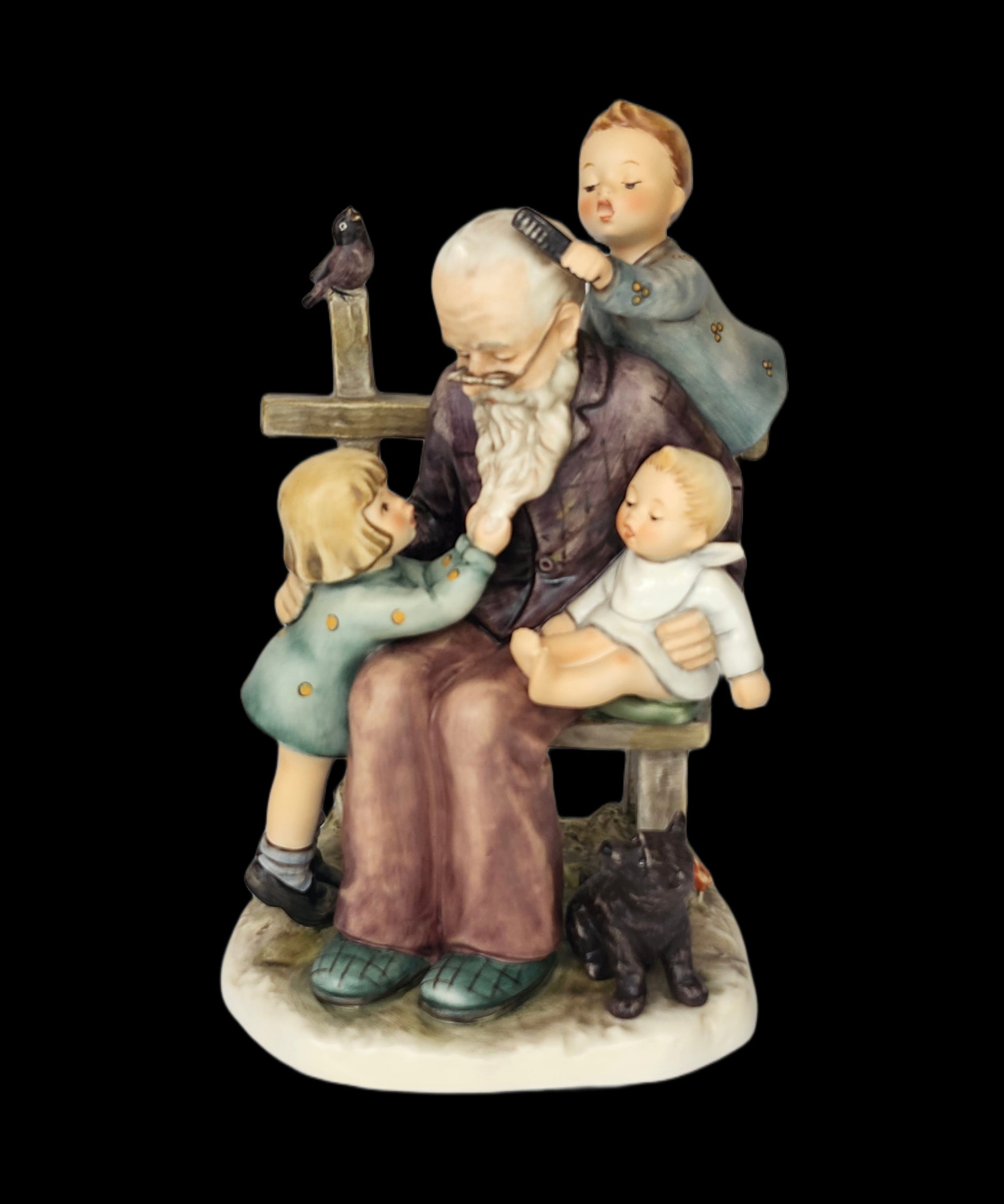 Hummel Figurine "At Grandpa's" #621 Limited Edition 275/10000 in Box image 0