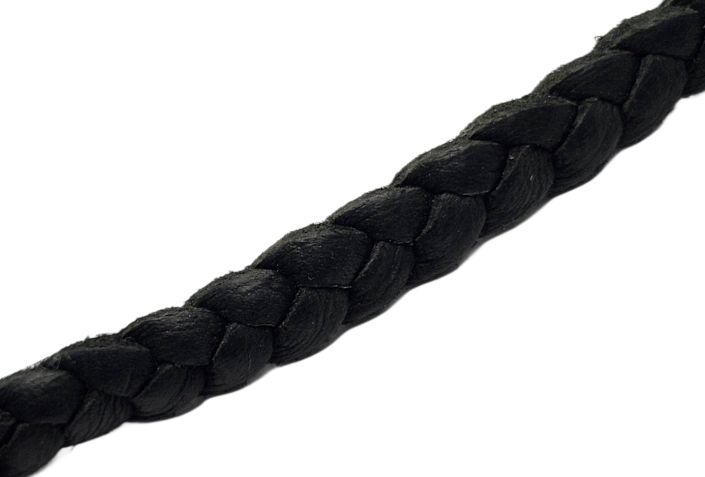 BWL Bill Wall Leather Sterling Large Skull w/ Crown Pendant on Braided Necklace image 6