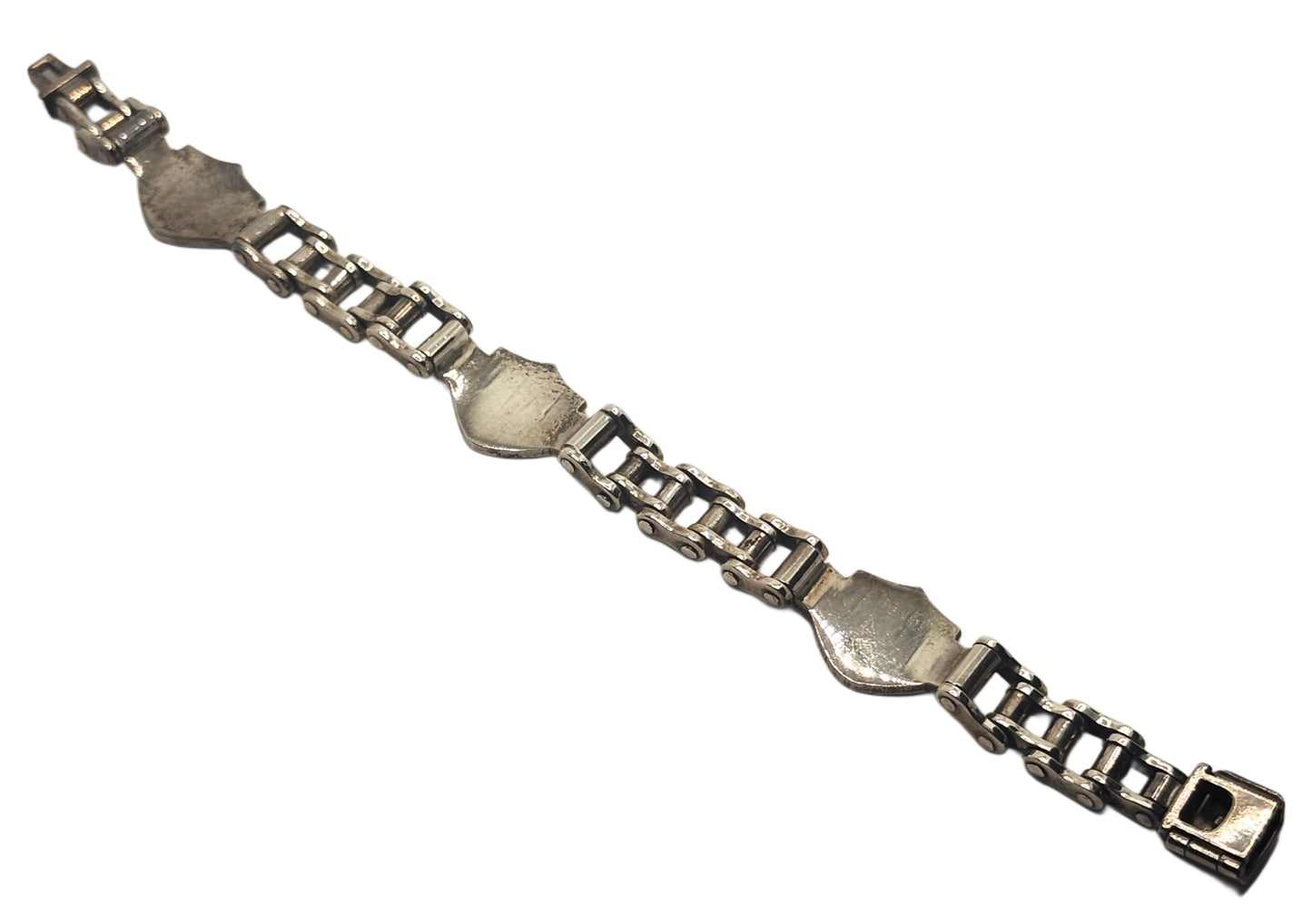 Harley Davidson Sterling Silver Bike Chain Link Bracelet image 6