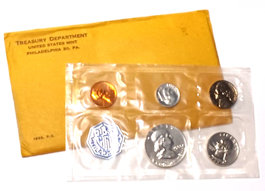 1963 U.S. Mint SILVER PROOF Set in Original Envelope image 0