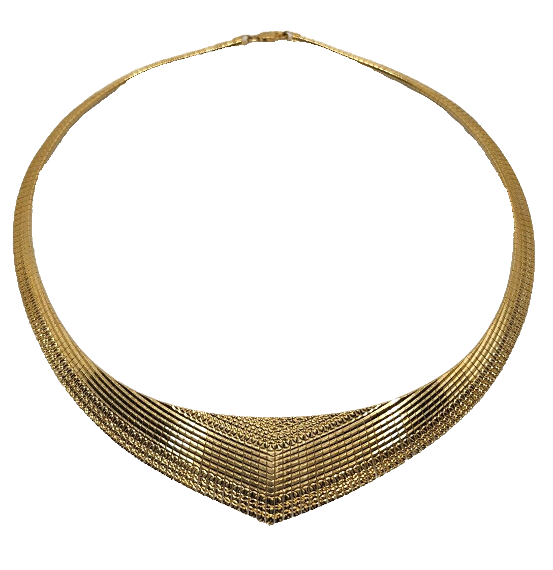 HSN Bellezza 18K Goldtone Diamond-Cut Cleopatra Choker Necklace image 0