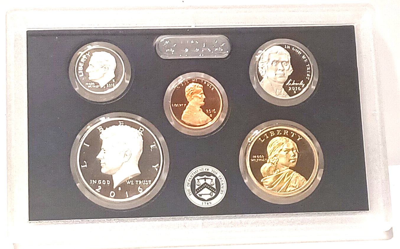 2016 S US Mint Silver Proof Set - 13 Coins COA Original Box image 2