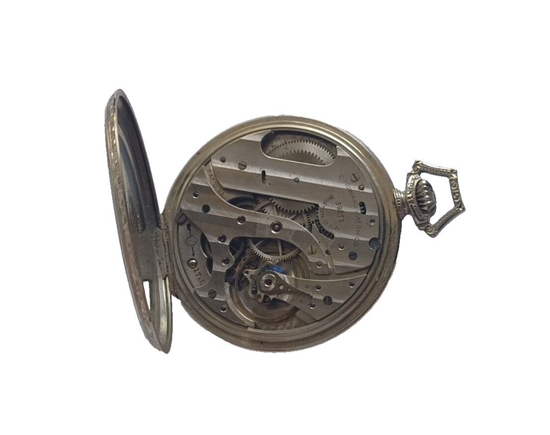 Antique E Howard Series 12 Solid 14K White Gold Pocket Watch 17J  10 Size in Box image 6