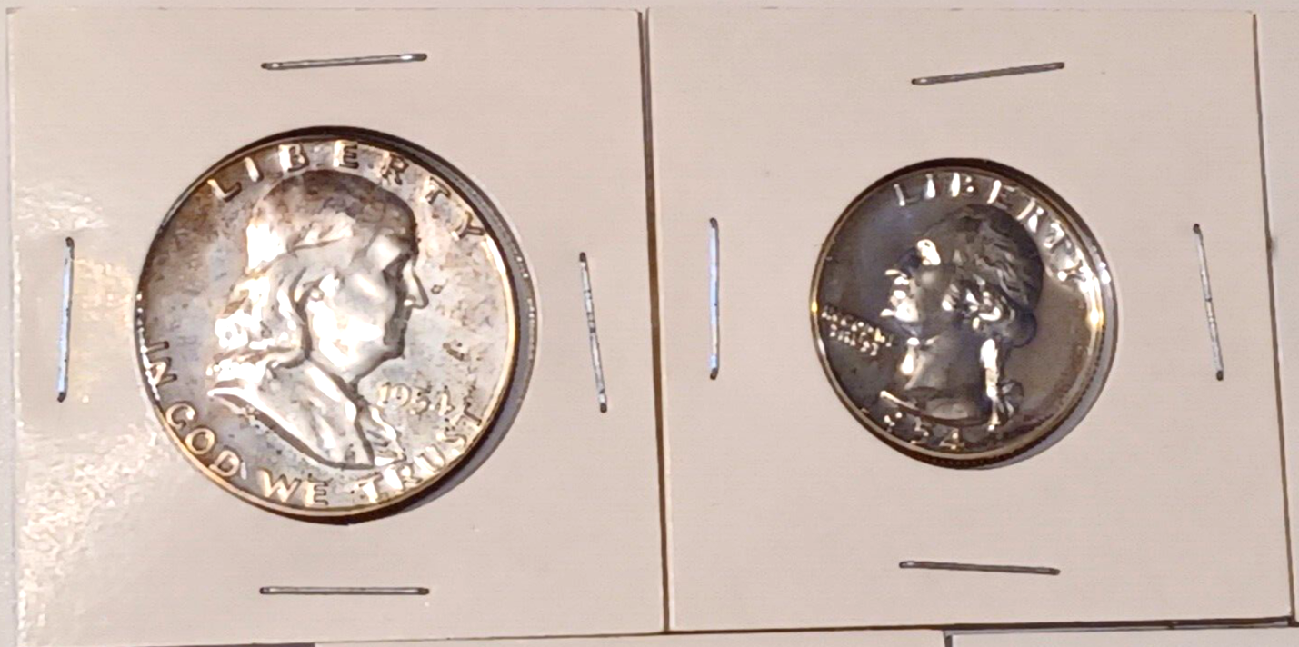 1954 US MINT ORIGINAL PROOF SET IN Original Box & Tissue image 2