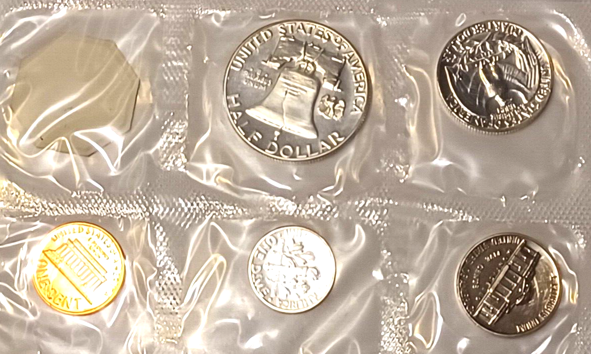 1960 U.S. Mint SILVER PROOF Set in Original Envelope image 5