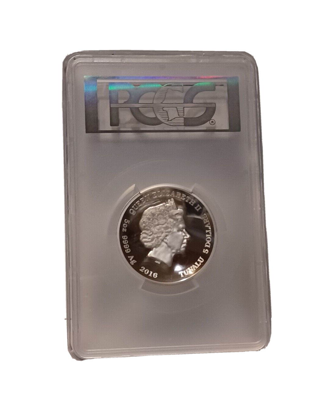 2016 (P) $5 Pearl Harbor Perth 5 oz Silver HR Proof Coin PCGS - PR70DCAM Flag image 4