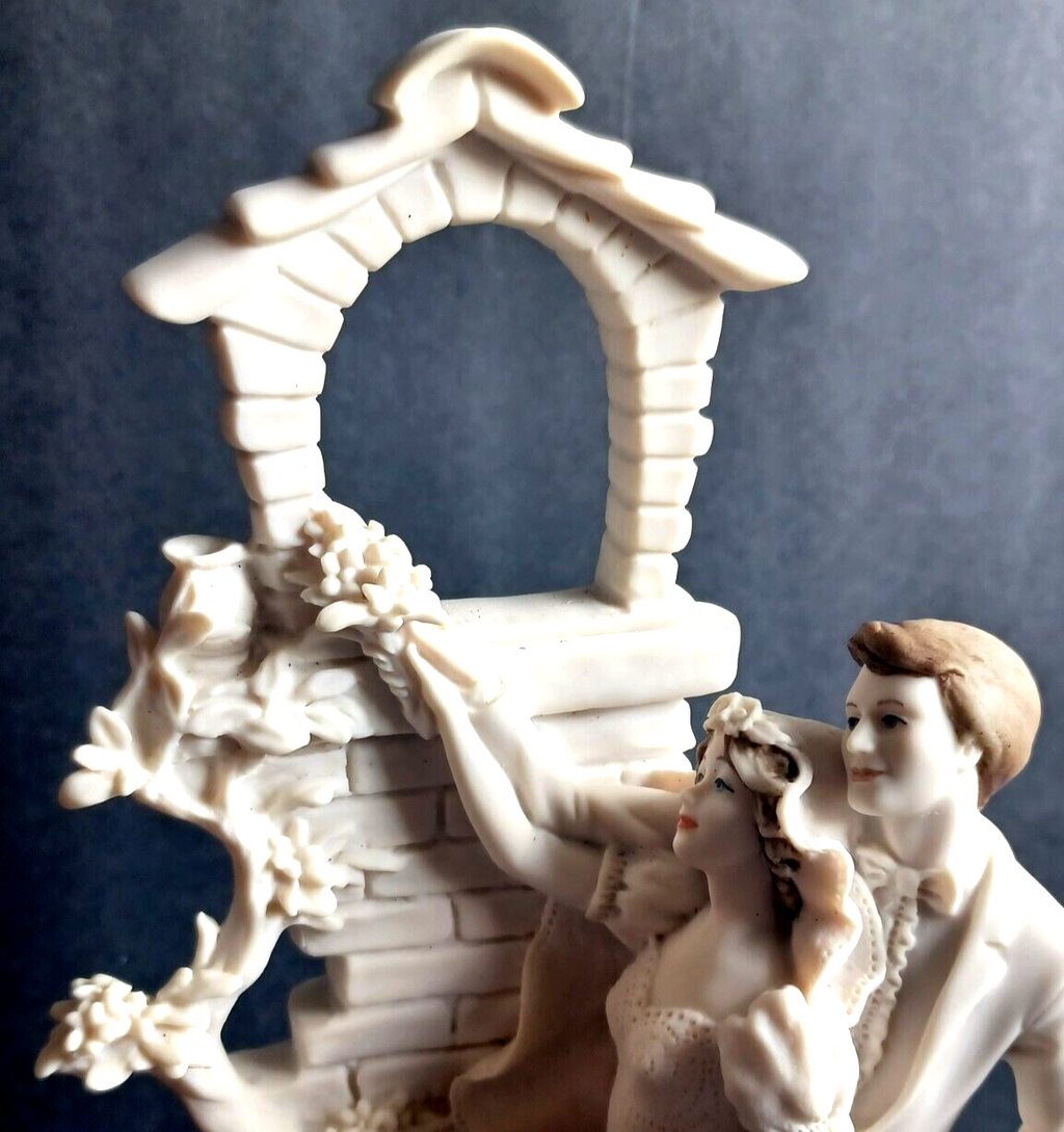 Giuseppe Armani 0201F Love in Bloom Bride & Groom Married Couple w/ Bouquet image 2