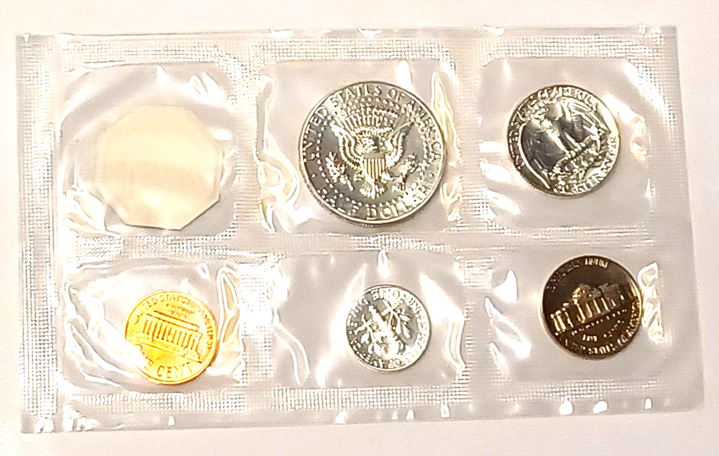 1964 U.S. Mint SILVER PROOF Set in Original Envelope image 4