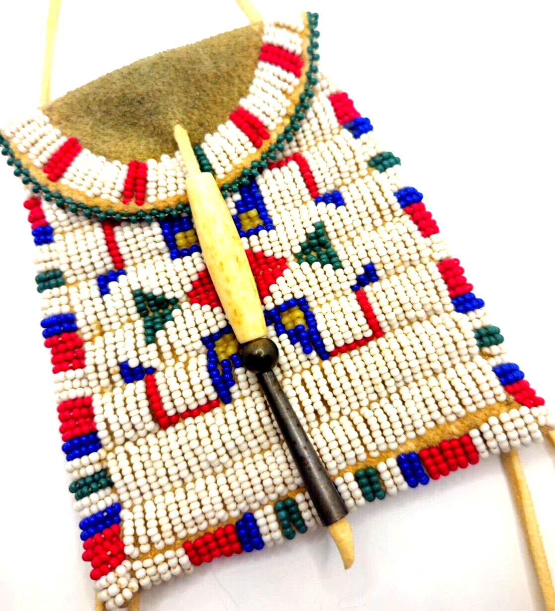 Vintage Native American Sioux or Arapaho Strike-a-Light Case / Medicine Bag image 3