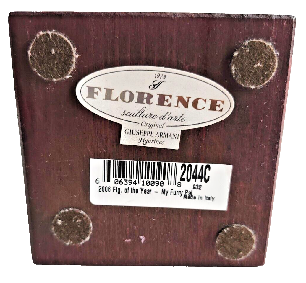 RARE! Giuseppe Armani #2044C "My Furry Pal”  2006 Figurine of the Year image 6