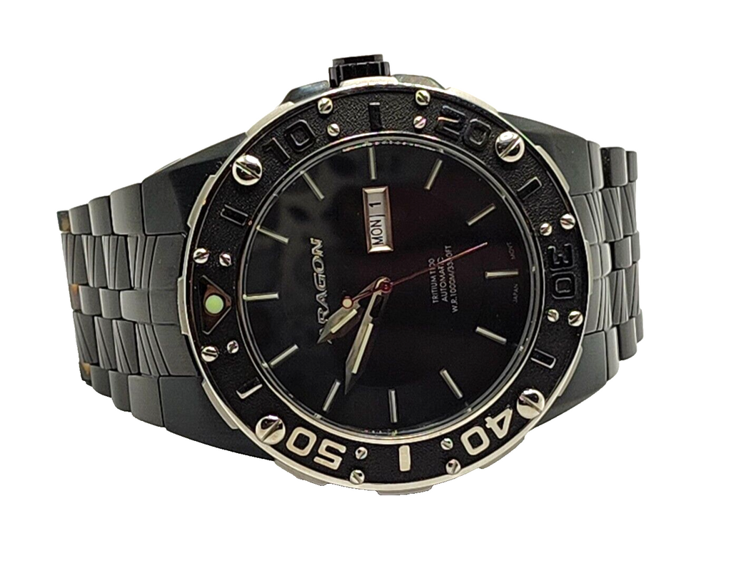 ARAGON Enforcer IP Black T-100 14 Tubes A168BLK Men's Watch image 2