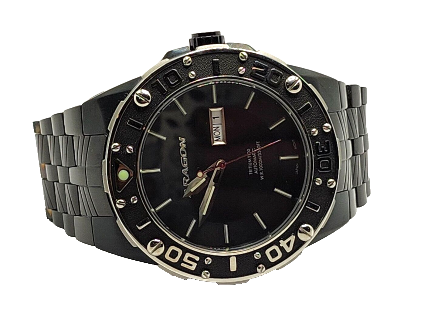 ARAGON Enforcer IP Black T-100 14 Tubes A168BLK Men's Watch image 2