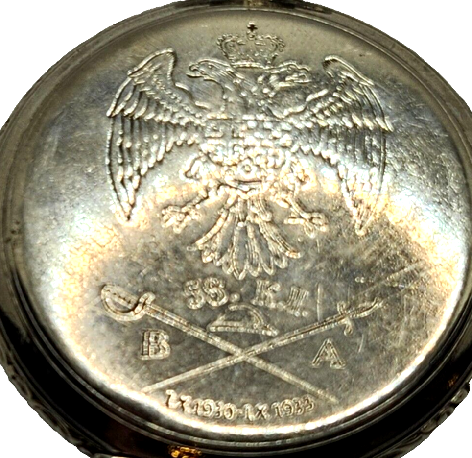 Antique Eterna Swiss Pocket Watch w/ Double Headed Eagle Symbol image 7