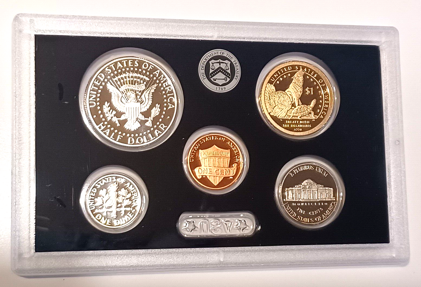 2013 S US Mint Silver Proof Set - 14 Coins COA Original Box image 3