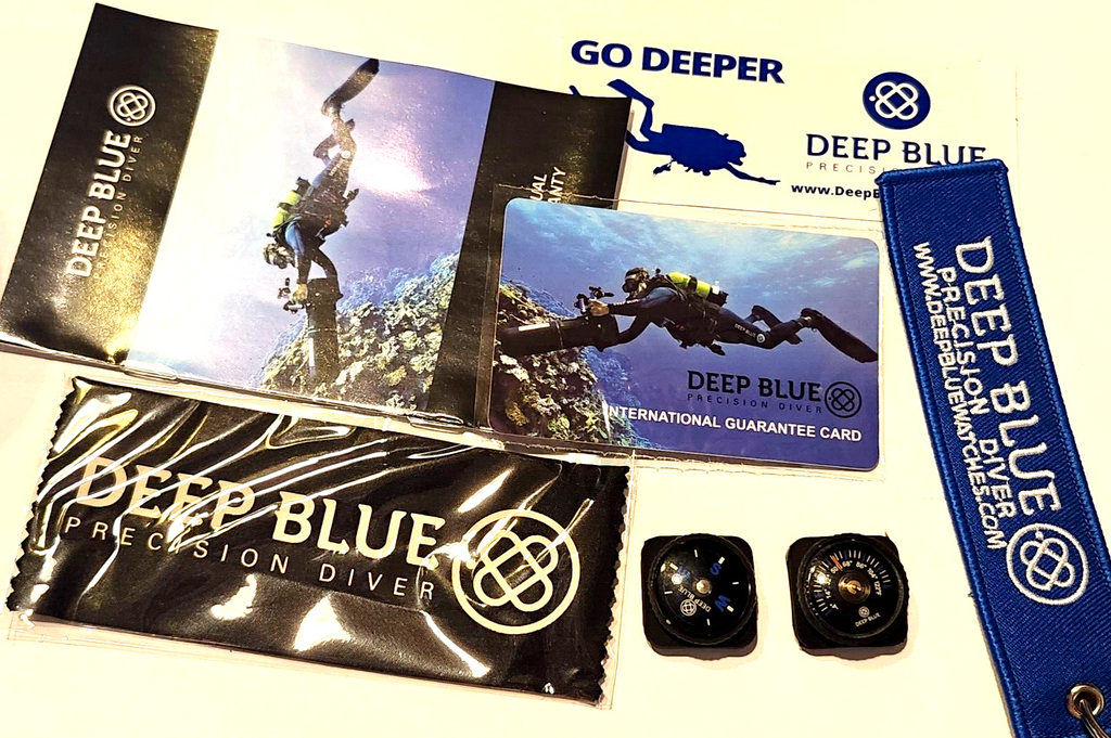 NEW! Deep Blue Precision Diver Military 300 Automatic – Black Bezel & DIAL #6452 image 8