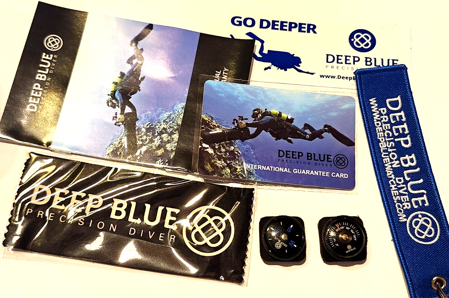 NEW! Deep Blue Precision Diver Military 300 Automatic – Black Bezel & DIAL #6452 image 8