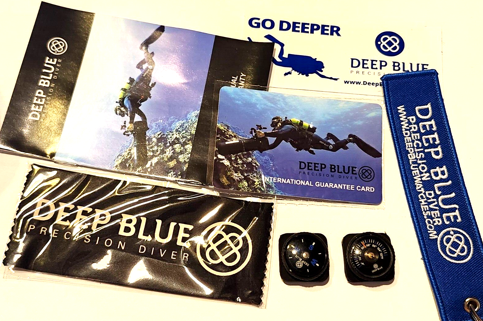 NEW! Deep Blue Precision Diver Military 300 Automatic – Black Bezel & DIAL #6452 image 8