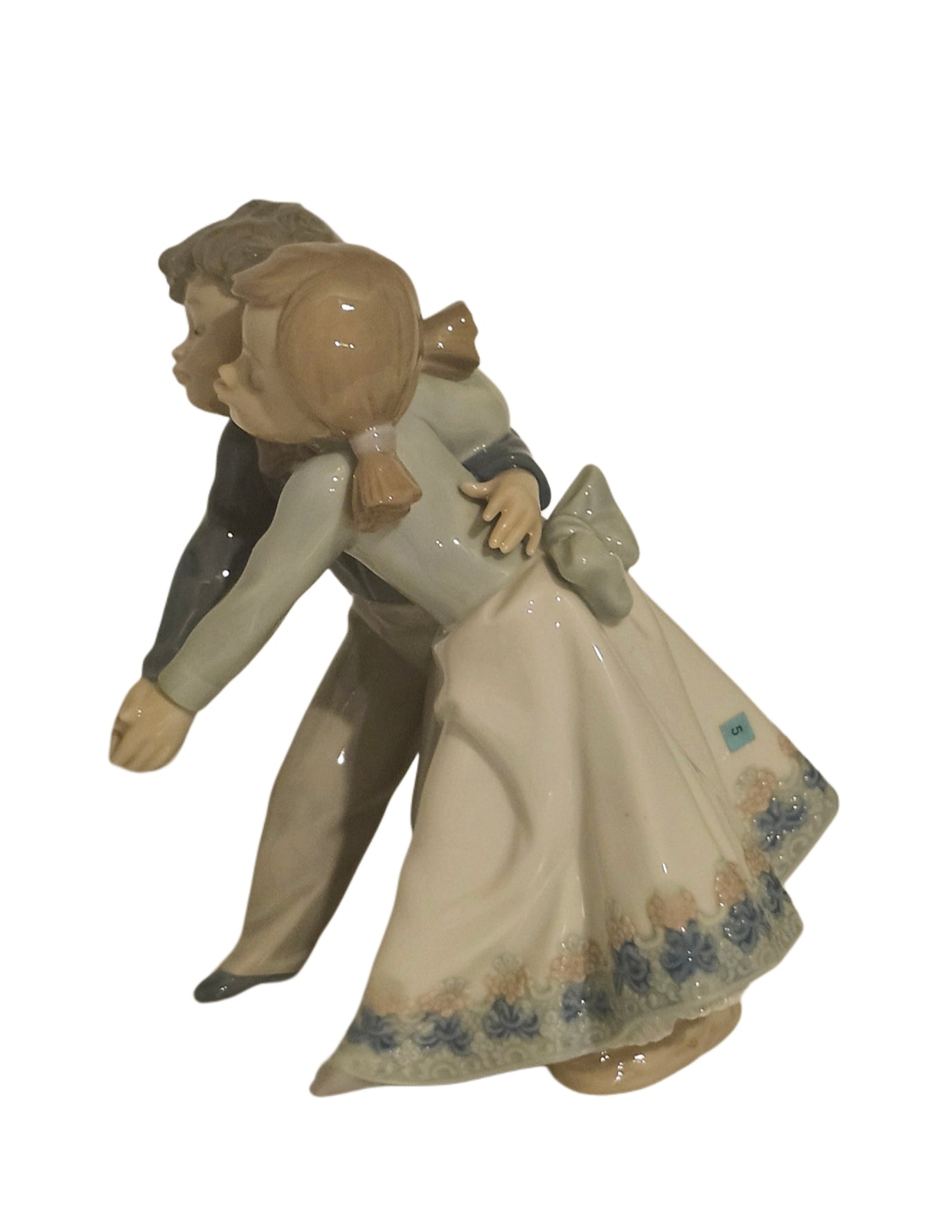 Lladro #5741 Dancing Class Figurine Boy & Girl Tango image 3