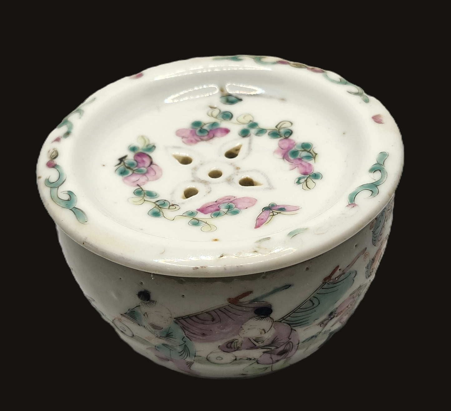 19th Century Chinese Famille Rose Porcelain Cricket Cage image 4