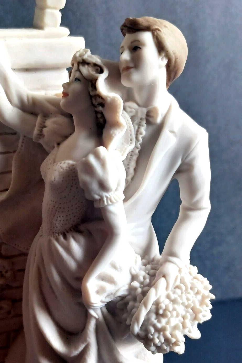 Giuseppe Armani 0201F Love in Bloom Bride & Groom Married Couple w/ Bouquet image 4